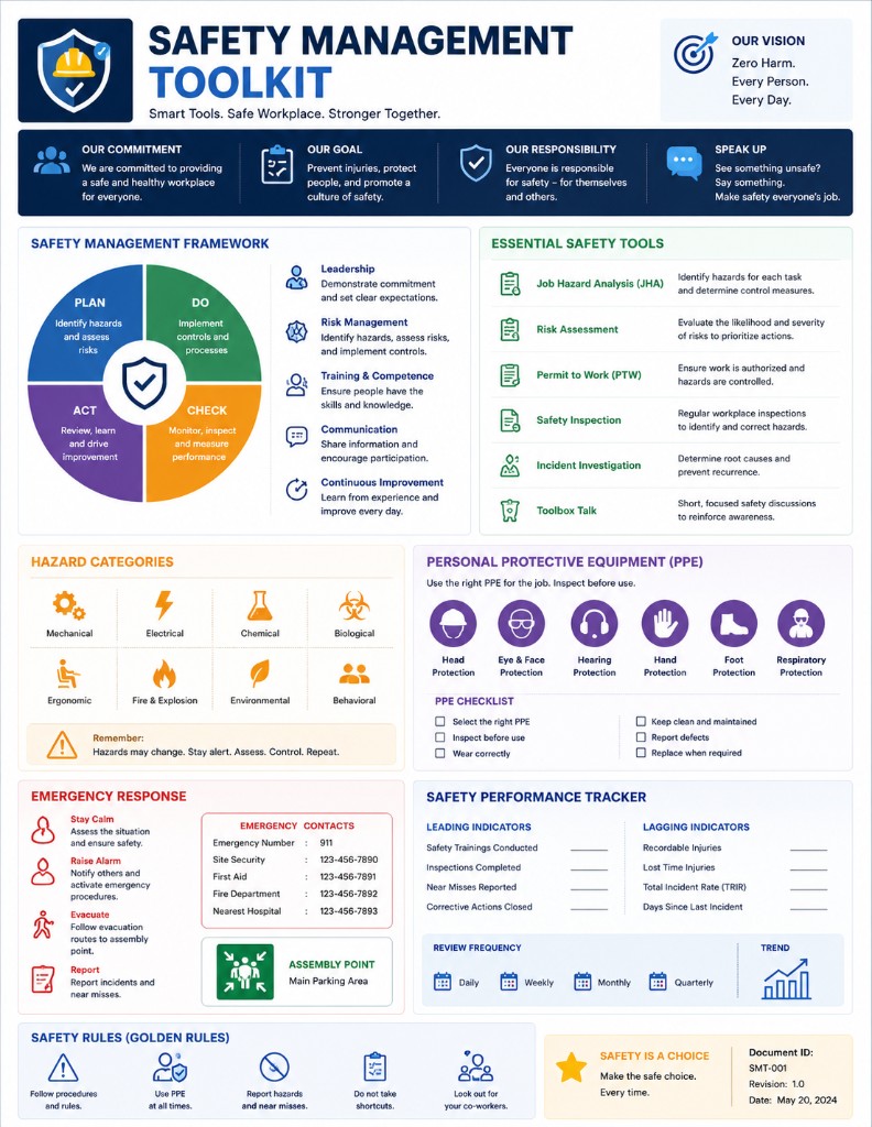 Safety Management Toolkit — Safety template preview thumbnail